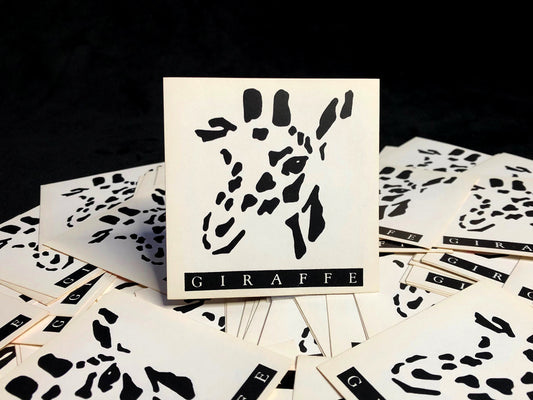 Vintage Giraffe Sticker